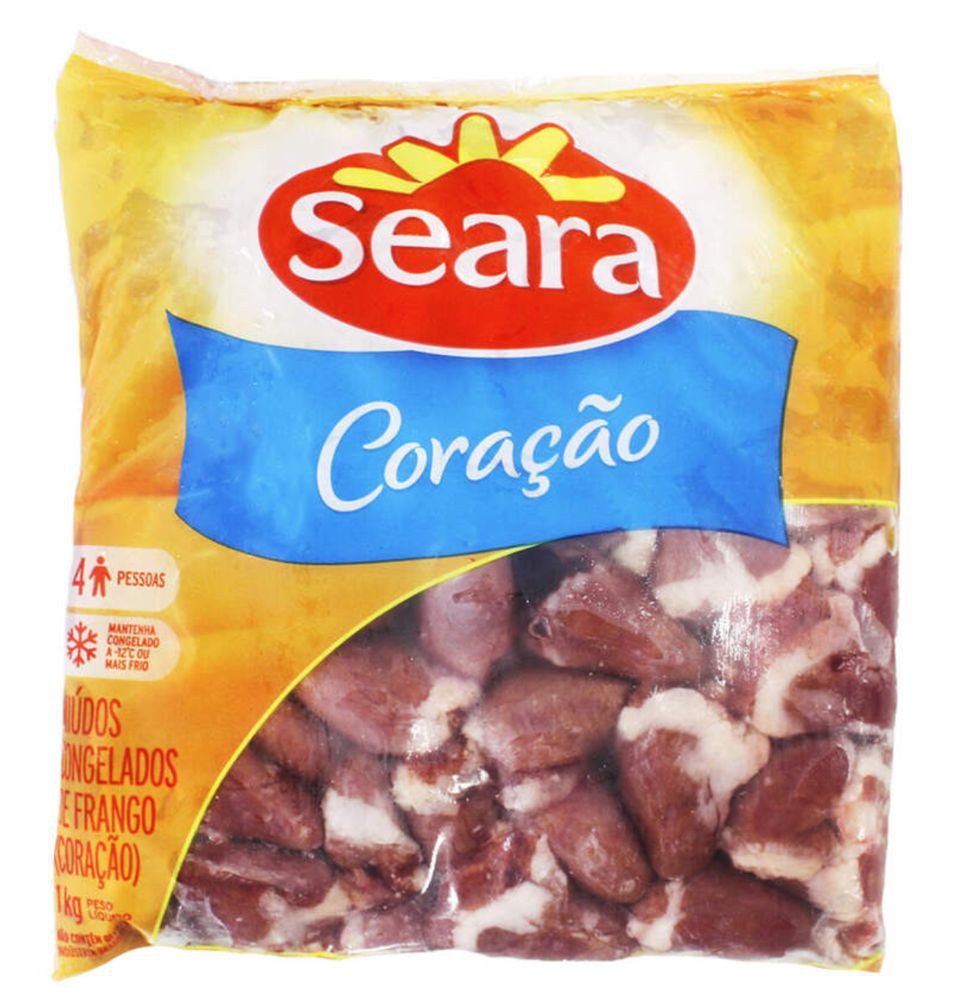 FRANGO CORACAO SEARA 1KG - CX18