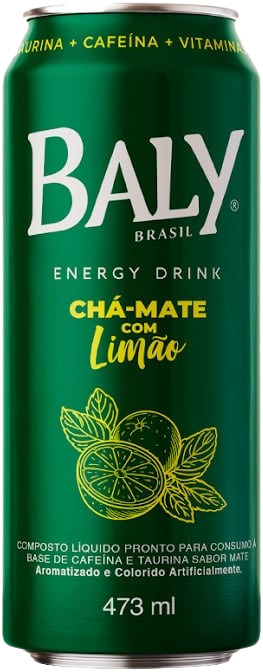 Energetico Baly Latao 473Ml - Chá Mate
