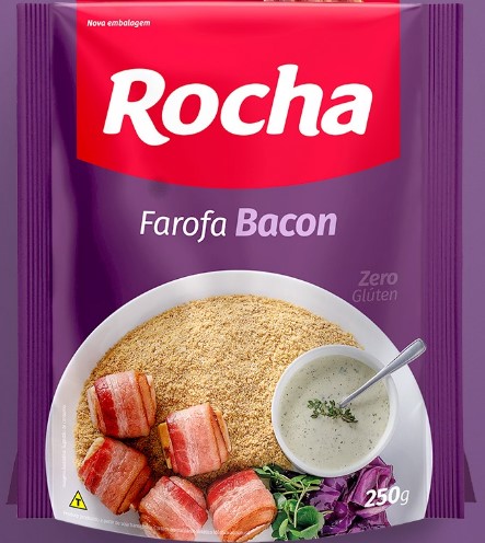 Farofa Temperada Rocha Bacon 250 g - 38584