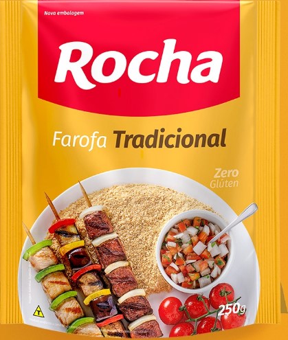 Farofa Temperada Rocha Tradicional 250 g - 38585