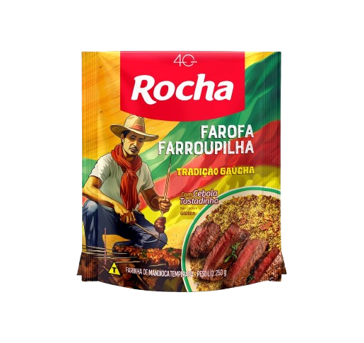 Farofa Temperada Rocha 250 Gramas - Gaucha