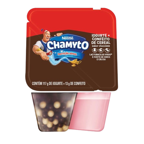 Iogurte Morango + Croc Chamyto Nestlé Chocolate 130 g - 38596
