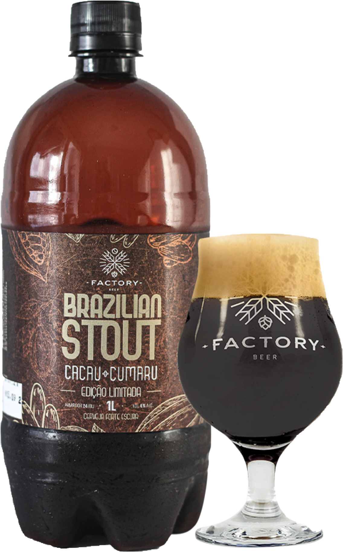 Bebida Chopp Factory 1 Litros - Br Stout