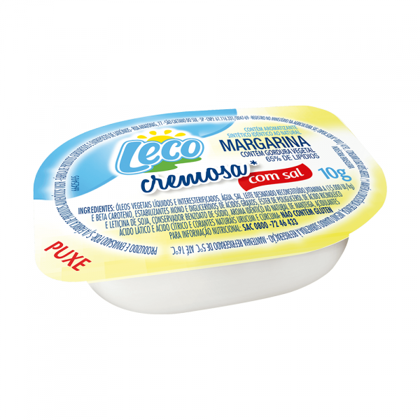 MARGARINA CREMOSA LECO VIGOR BLISTER 10G - C/SAL CX192