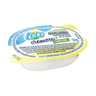 MARGARINA CREMOSA LECO VIGOR BLISTER 10G - S/SAL CX192