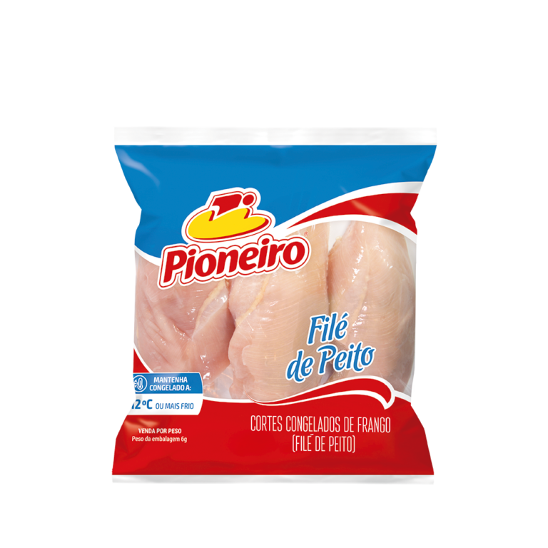 Frango Filé de Peito Congelado Pioneiro Por Volta de 1 kg - 38758