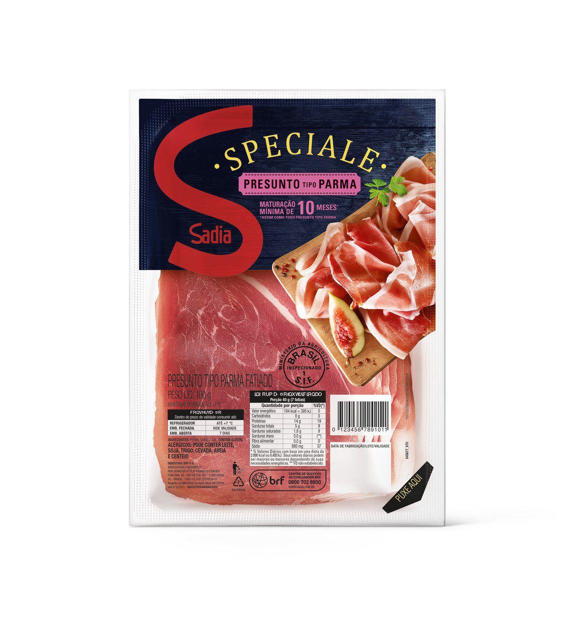 Presunto Parma Fatiado Sadia Speciale 100G - 39942