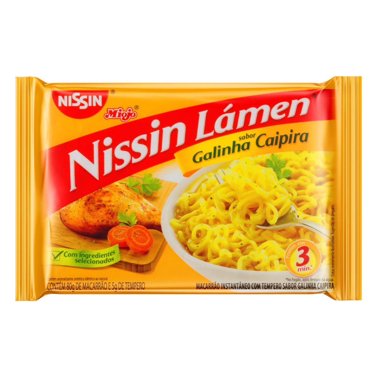 Macarrão Instantâneo Nissin Galinha Caipira 85 g - 39949