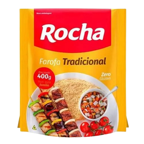 Farofa Temperada Rocha Tradicional 400 g - 38802