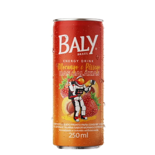 Energético Baly Lata Morango e Pêssego 250 ml - 38810