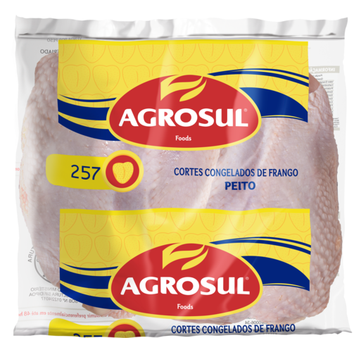 Frango Peito Congelado Agrosul com Osso +/- 1 kg - 38812