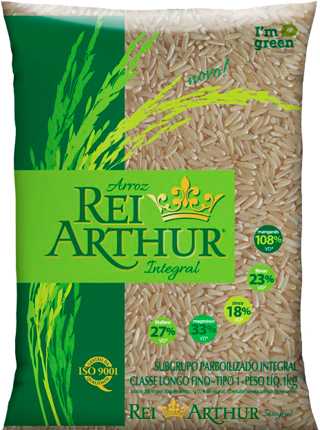 Arroz Rei Arthur T1 Integral Parboilizado 1 kg - 38817