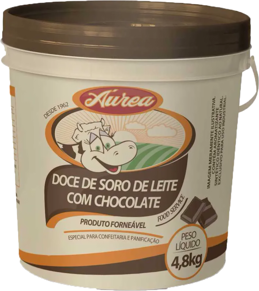Doce de Leite de Soro Áurea Balde Chocolate 4,8 kg - 38883