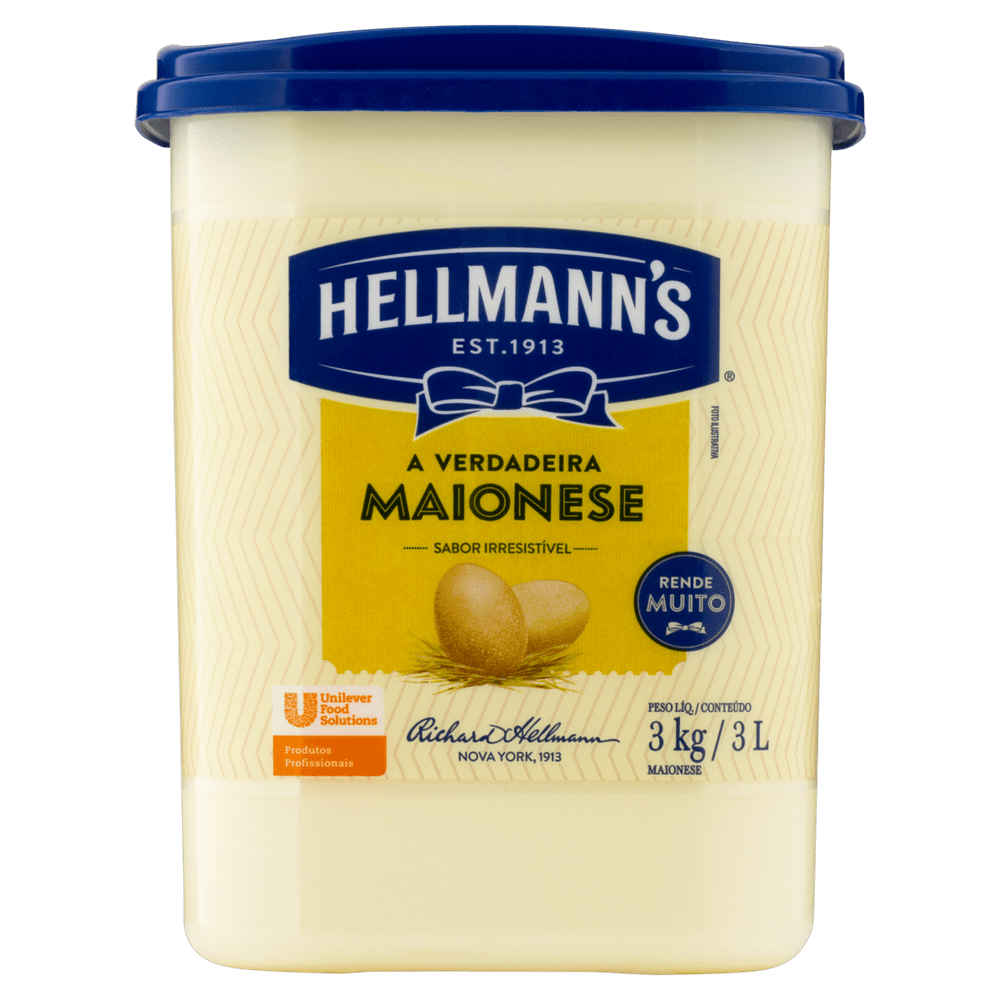 Maionese Hellmann's Balde 3 kg - 38892
