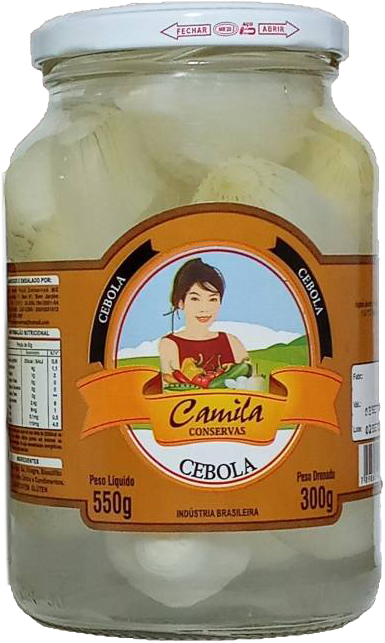 Cebola Camila Vidro Pl 550 g - Pd 300 g - 38939