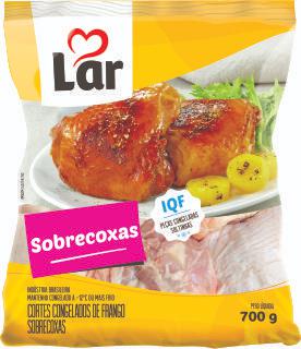 Frango Sobrecoxa IQF Lar Normal 700 g - 38950
