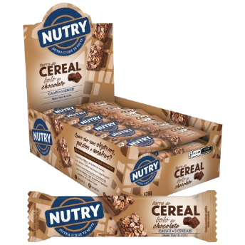 Barra de Cereal Nutry Dp24 Cx12 Bolo de Chocolate - 39018