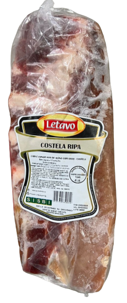 Suíno Costela em Tiras Letavo Por Volta de 1 kg - 39041
