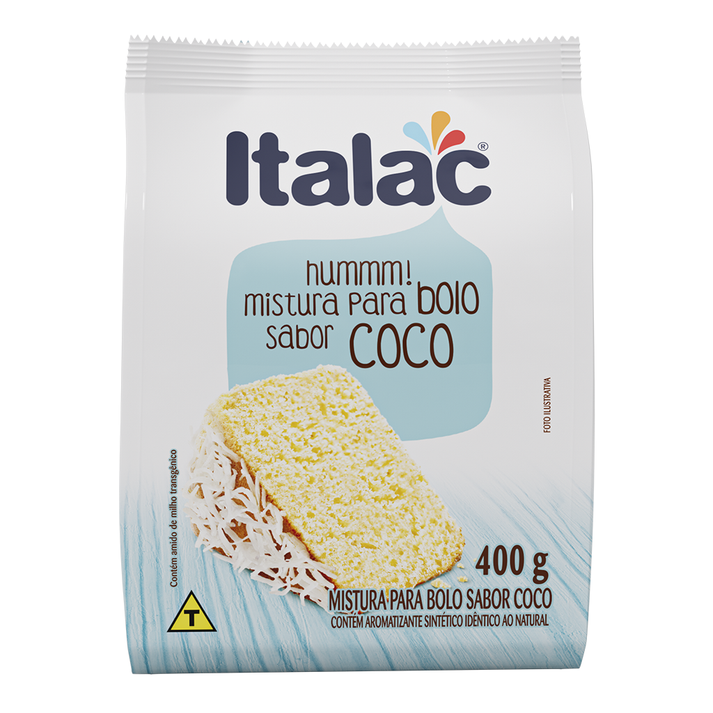 Mistura Bolo Italac Coco 400 g - 39894
