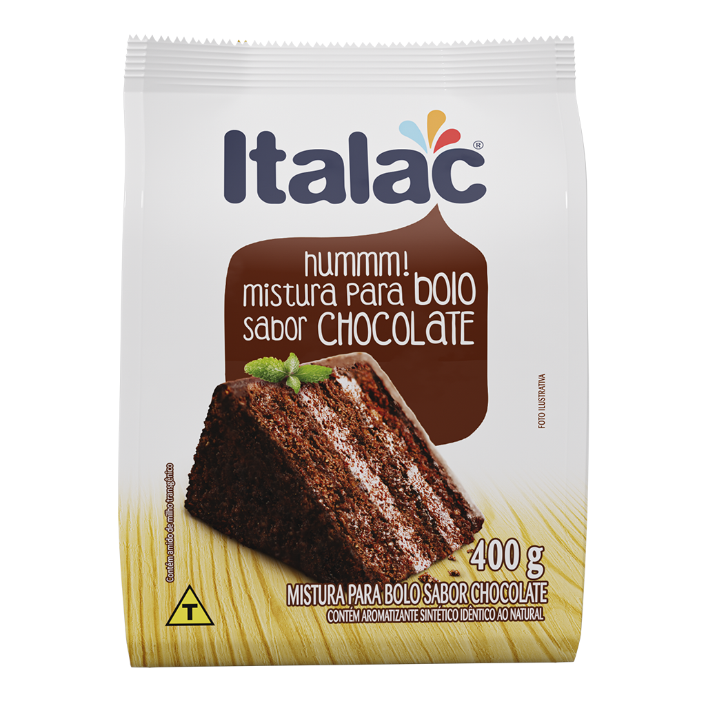 Mistura para Bolo Italac Chocolate 400 g - 39064