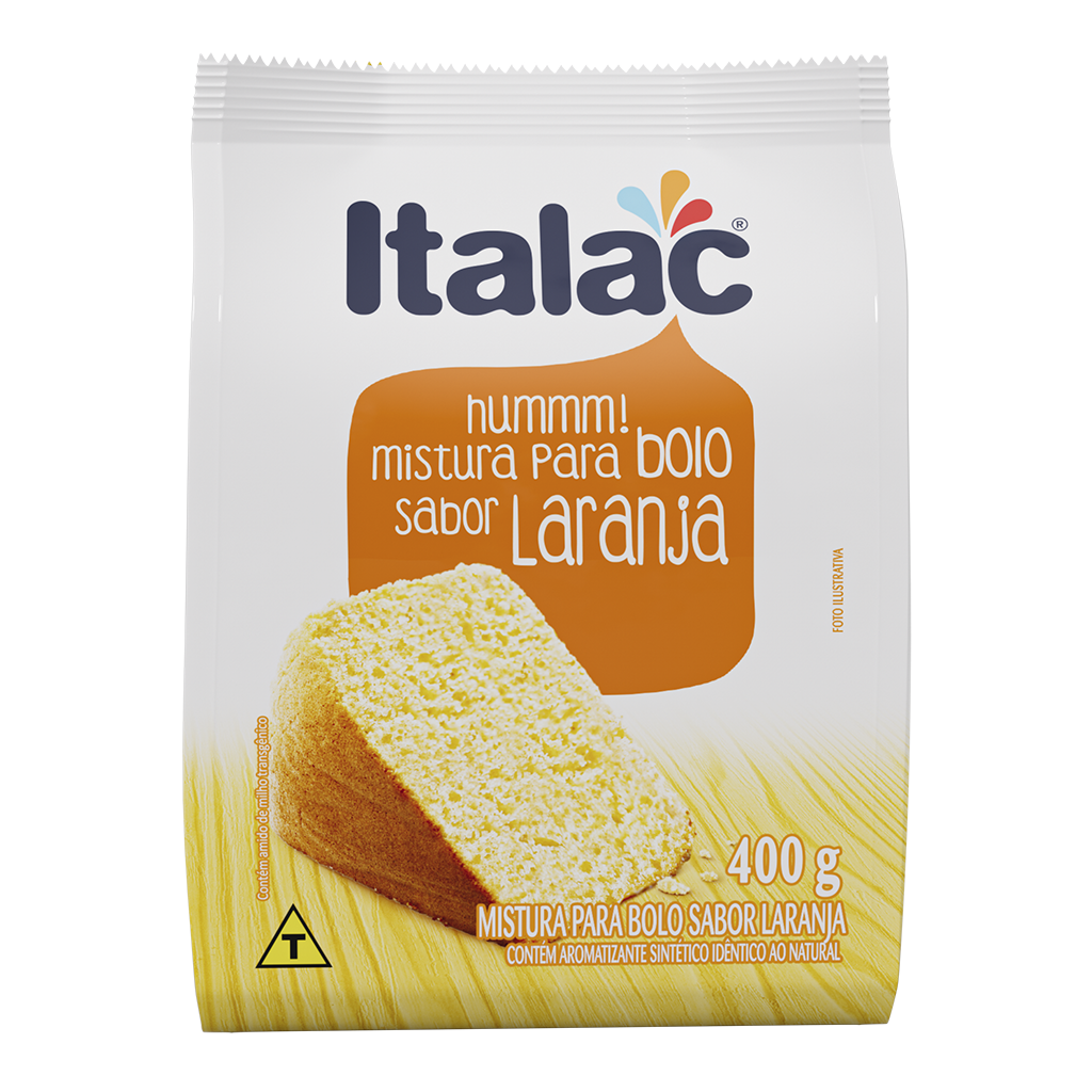 Mistura Bolo Italac Laranja 400 g - 39896
