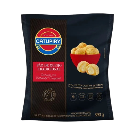 Pão de Queijo Recheado Catupiry Saco Tradicional 390 g - 39117