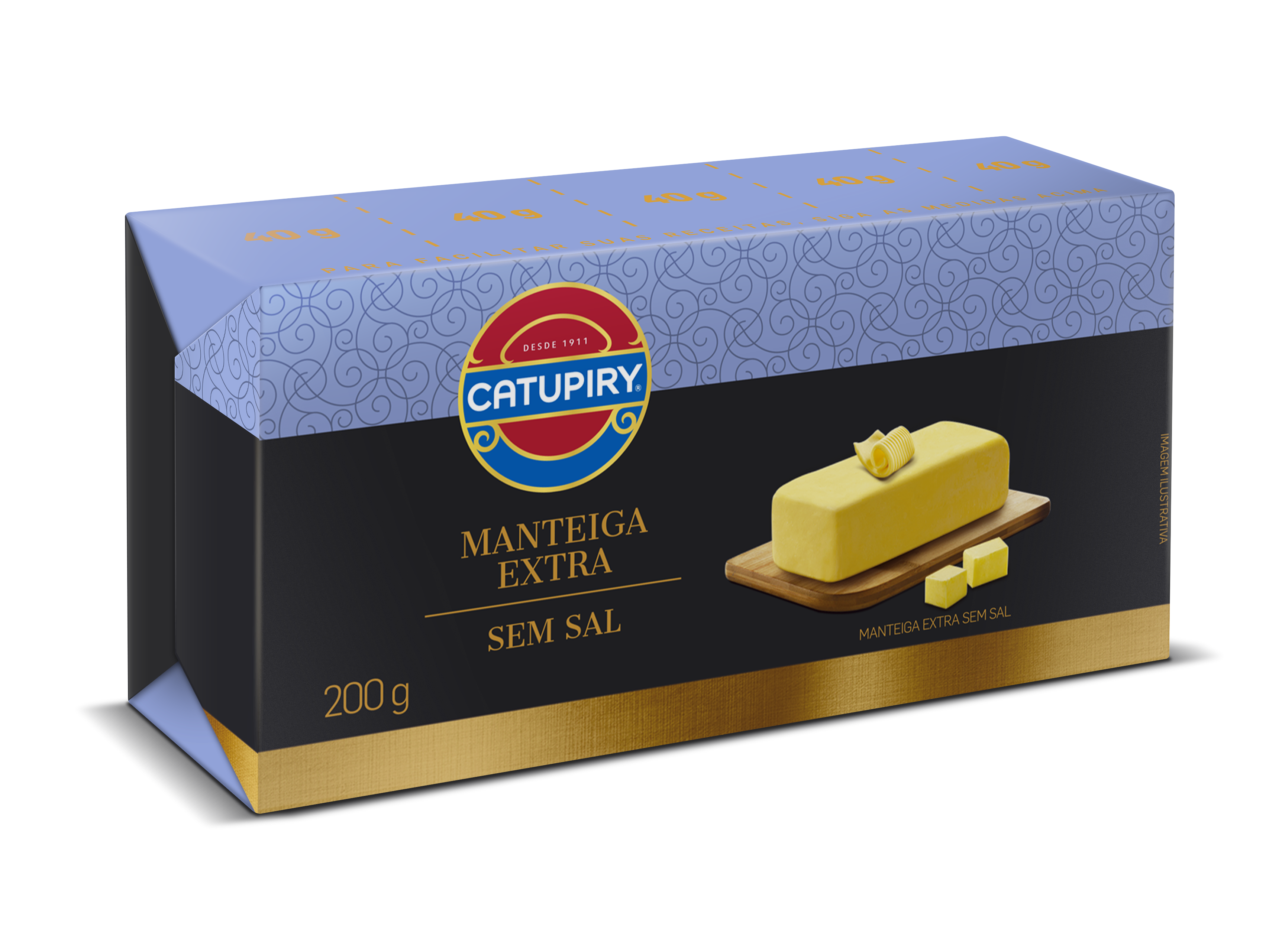 Manteiga Extra Tablete Catupiry Sem Sal 200 g - 39997