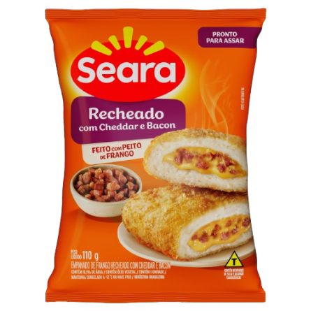 Empanado Frango Recheado Seara 110 Gramas - Ched/Bac