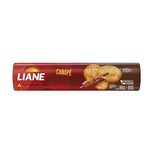 Biscoito Canapé Cracker Liane Churrasco 90 g - 39209