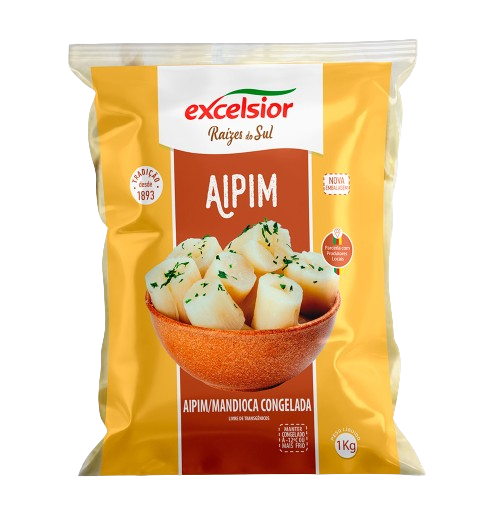 Aipim Congelado Descascado Excelsior Natural 1 kg - 40003