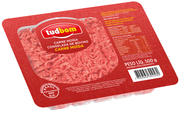 BOV CARNE MOIDA PLENA TUDBOM PCT 500G - CX24