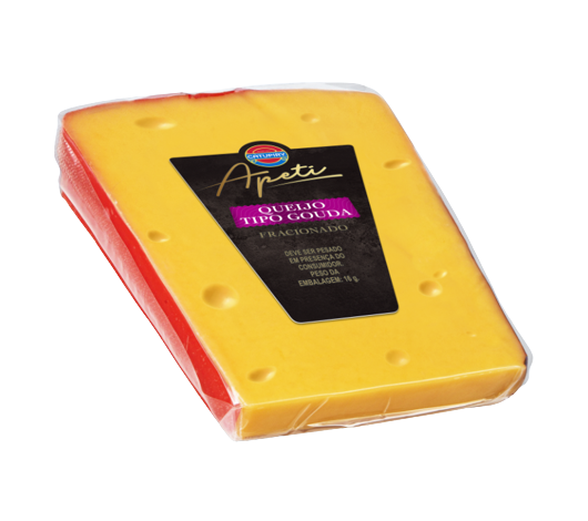QUEIJO GOUDA FRACIONADO CATUPIRY +/-1KG - 4PC=1KG CX 4KG