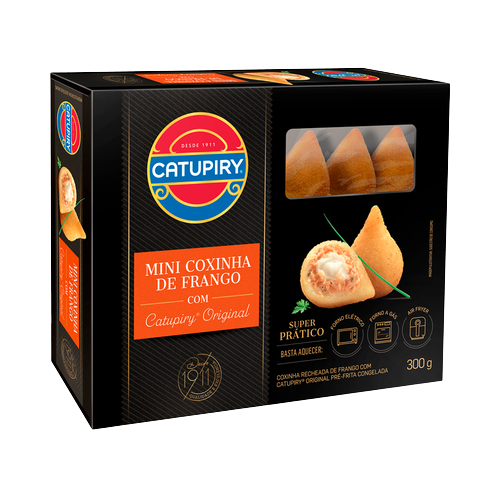 Mini Coxinha Frango Catupiry Pré-Frita 300 g - 39274