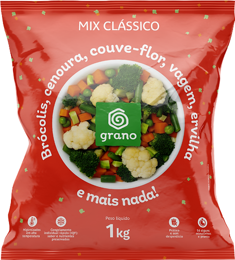Mix Clássico de Legumes Congelado Grano 1 kg - 39300