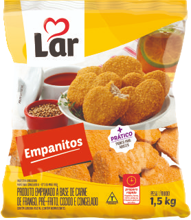 Frango Empanitos Lar 1,5 Kg - Empanado