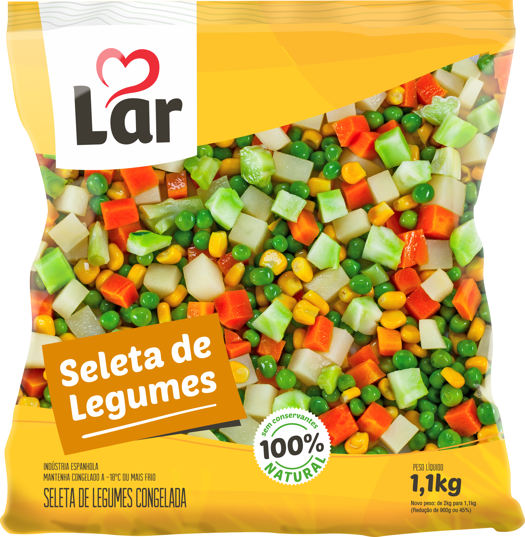 Seleta de Legumes Congelada Lar 1,1 kg - 39383