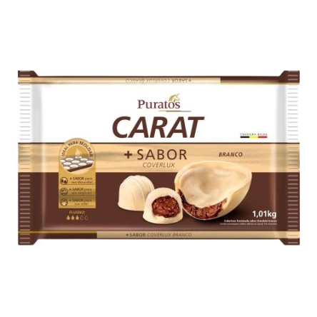 Chocolate Barra Carat Puratos Branco 1,01 kg - 39404