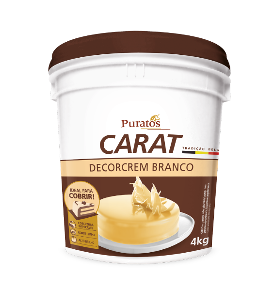 Ganache Carat Decorcrem Puratos Bd Branco 4 kg - 39413