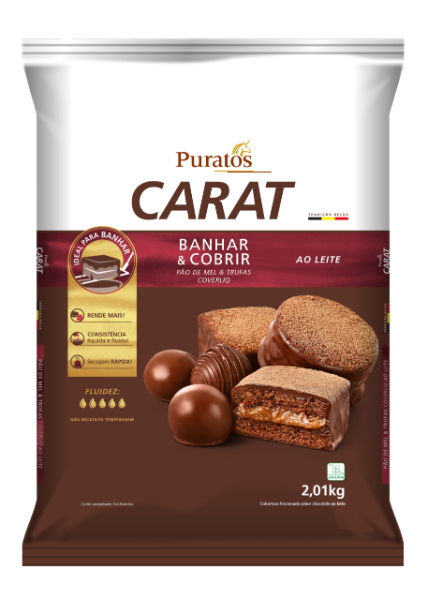 Cobertura Moedas Banhar e Cobrir Puratos Carat 2,01 kg - 39416