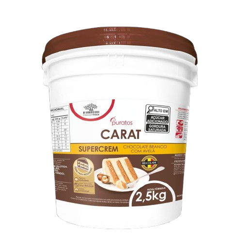 Recheio Cremoso Supercrem Puratos Bd Branco e Avelã 2,5 kg - 39417