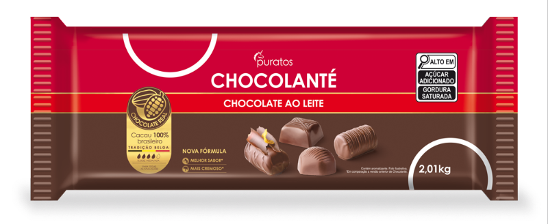 Chocolate Barra Puratos Ao Leite 2,01 kg - 39422