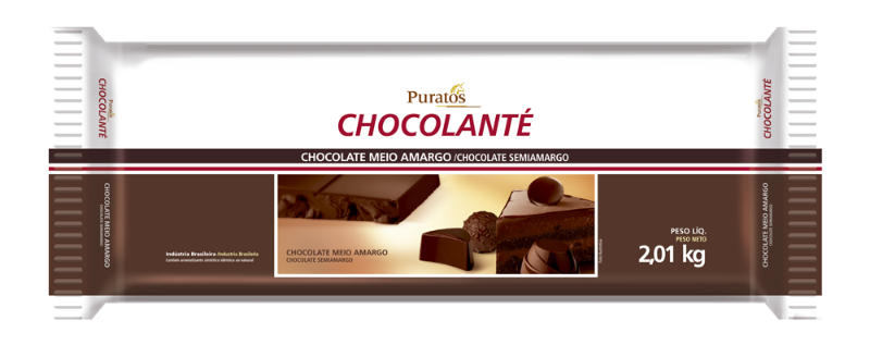 Chocolate Barra Puratos Meio Amargo 2,01 kg - 39424