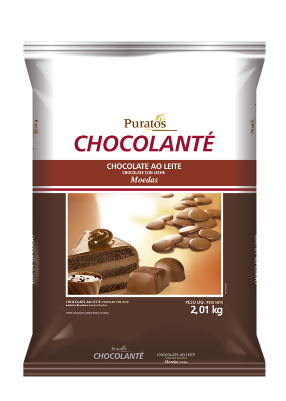 Chocolate Moedas Puratos Ao Leite 2,01 kg - 39425