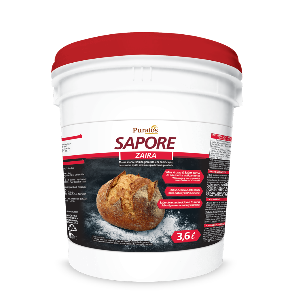 Fermento Ativo Sapore Puratos Bd 3,6 L - 39470