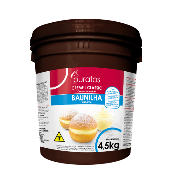 Recheio Cremfil Classic Puratos Bd Baunilha 4,5 kg - 39473