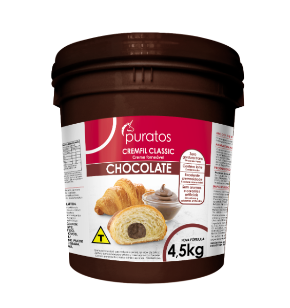 Recheio Cremfil Classic Puratos Bd Chocolate 4,5 kg - 39475