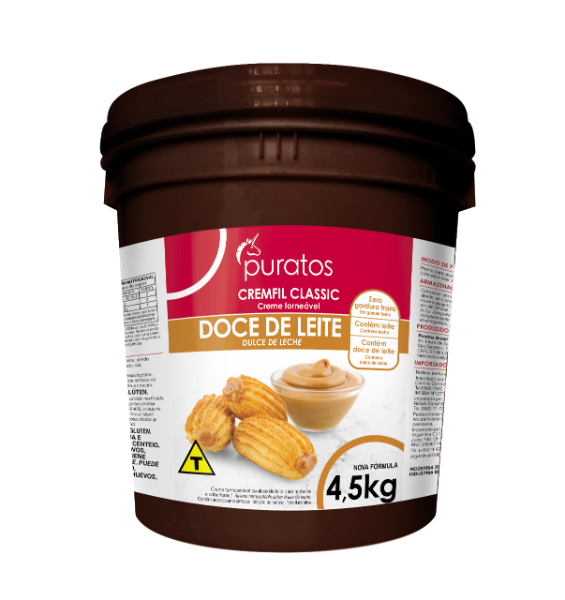 Recheio Cremfil Classic Puratos Bd Doce de Leite 4,5 kg - 39477