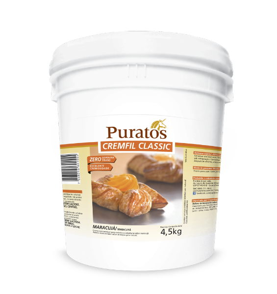 Recheio Cremfil Classic Puratos Bd Maracujá 4,5 kg - 39480