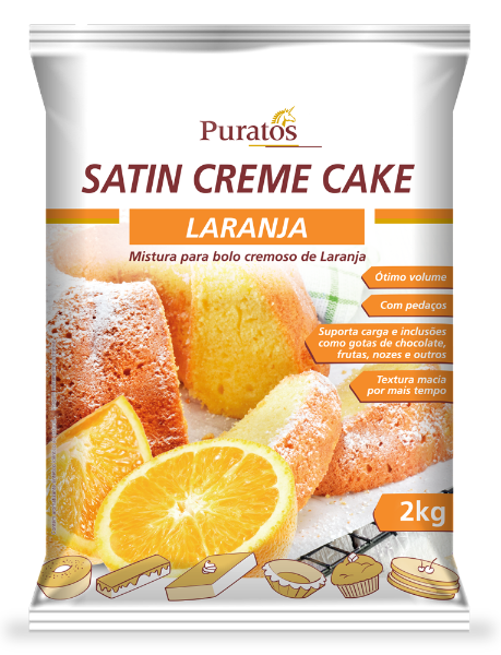Satin Creme Cake Puratos Saco Laranja 2 kg - 39485