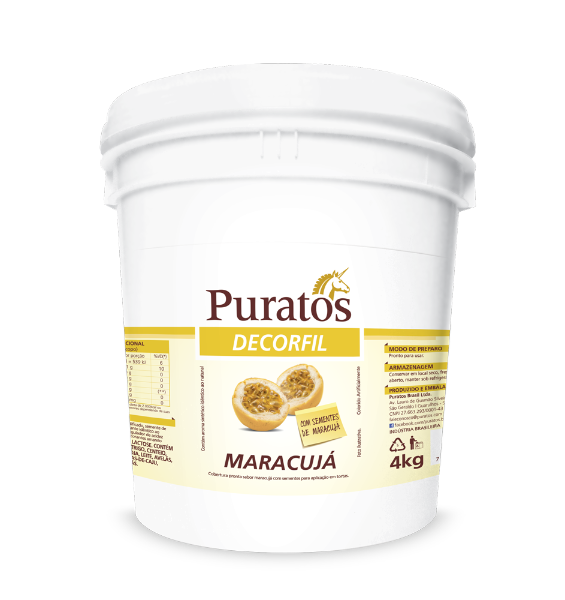Recheio Frutas Decorfil Puratos Bd Maracujá 4 kg - 39495